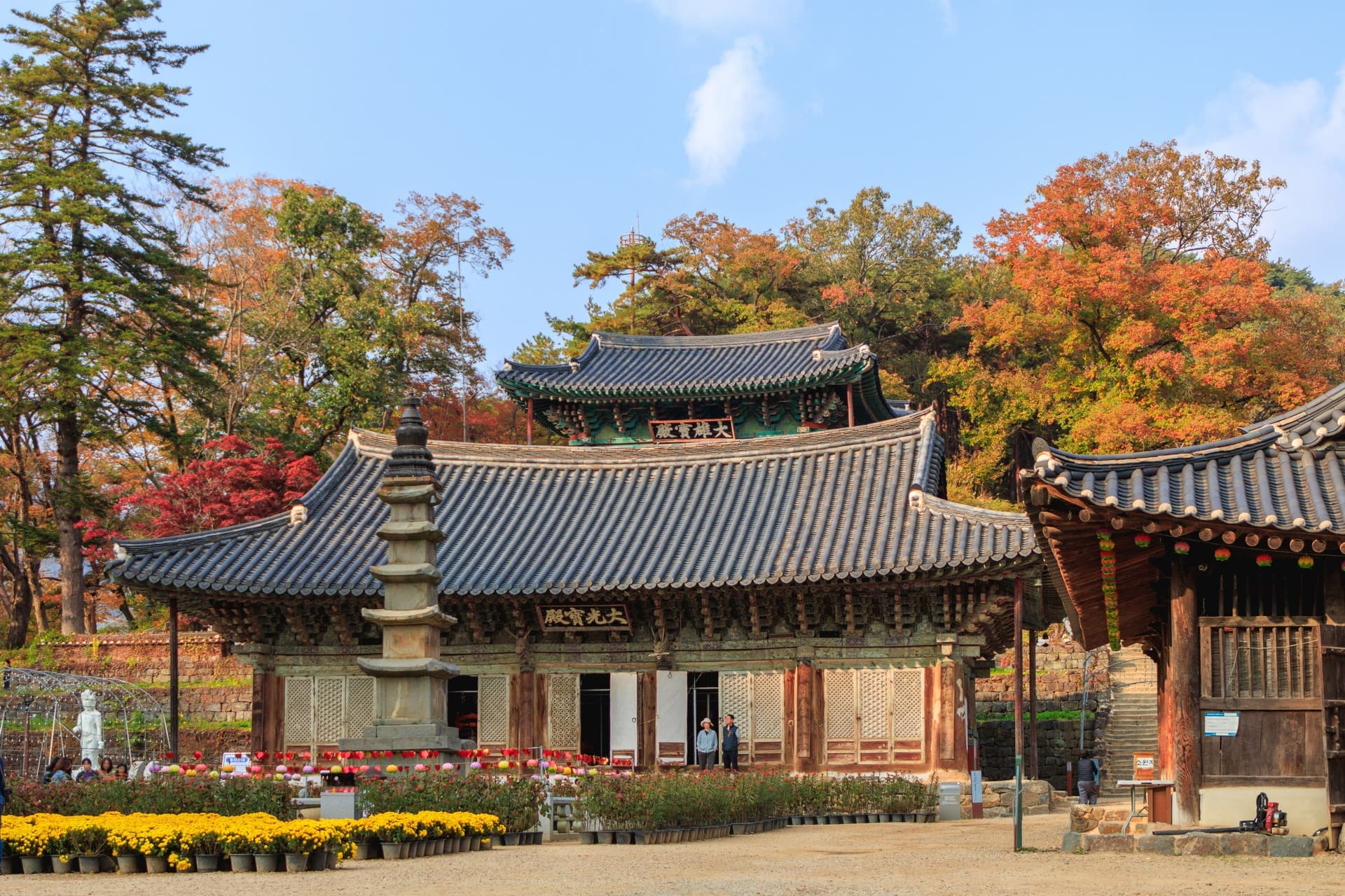 공주시 마곡사 관광지 풍경