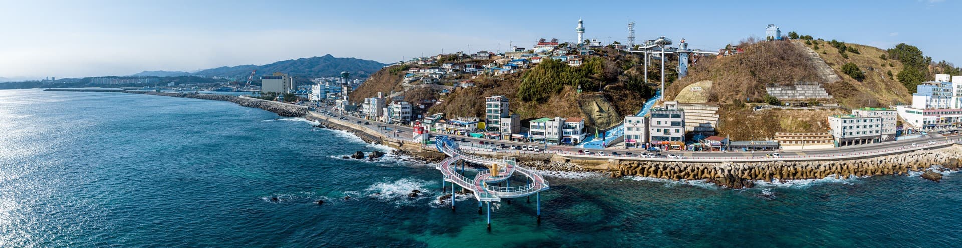동해시 도째비골 해랑전망대 관광지 풍경