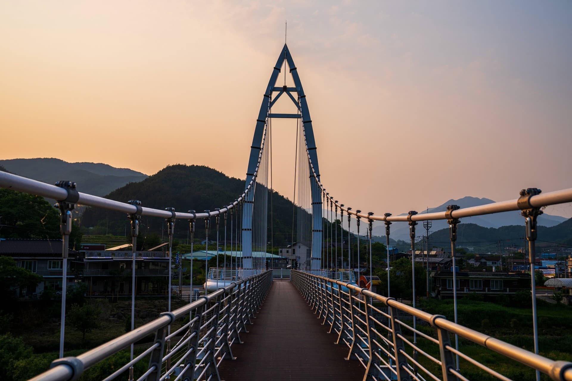 곡성군 대황강출렁다리 관광지 풍경