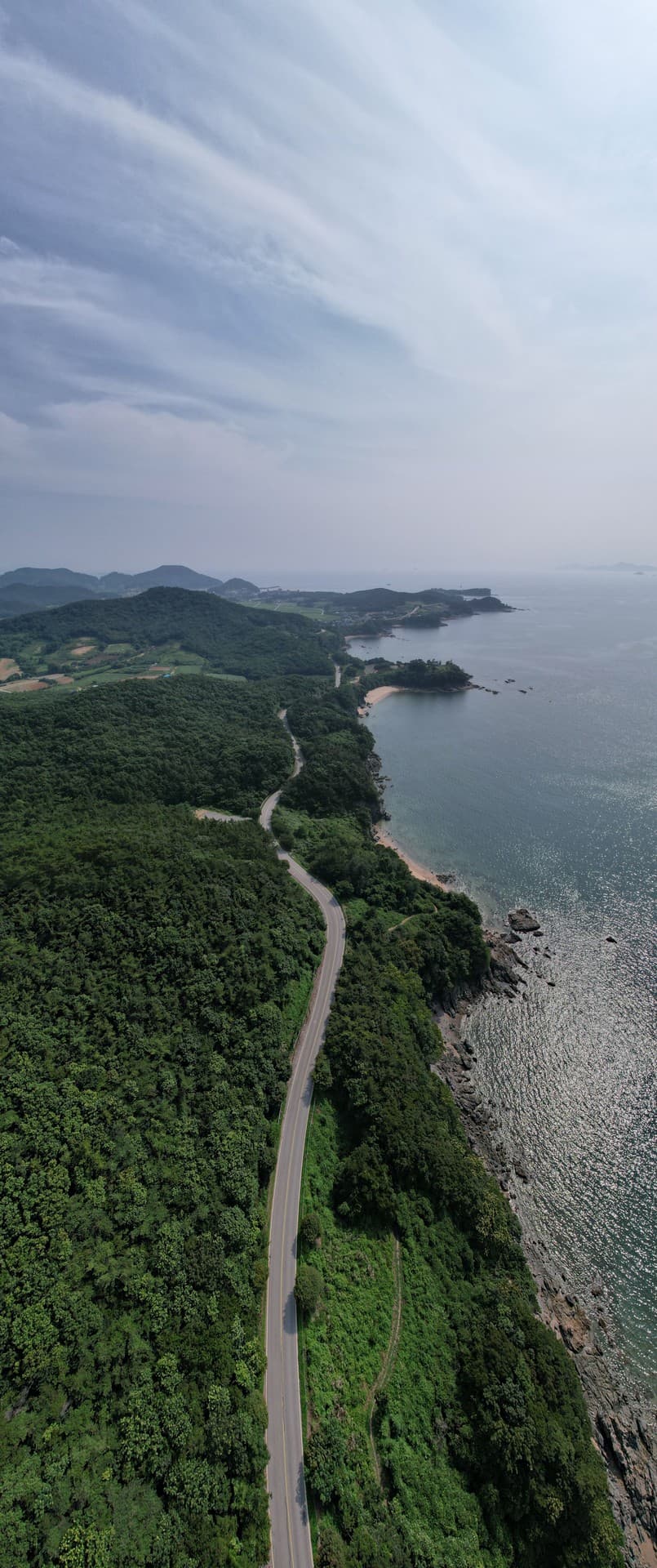 진도군 진도해안일주도로 관광지 풍경
