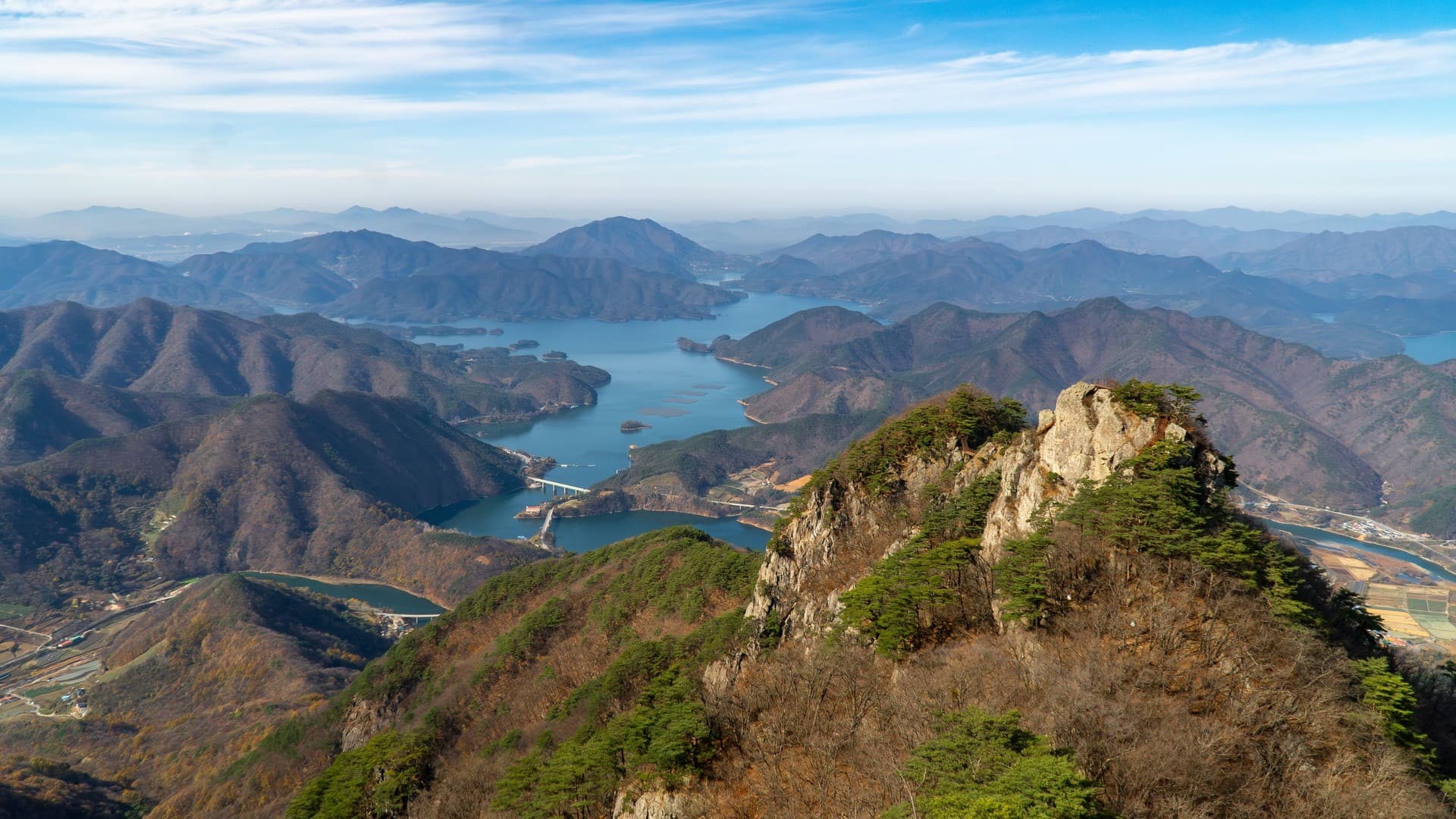 제천시 월악산국립공원 관광지 풍경
