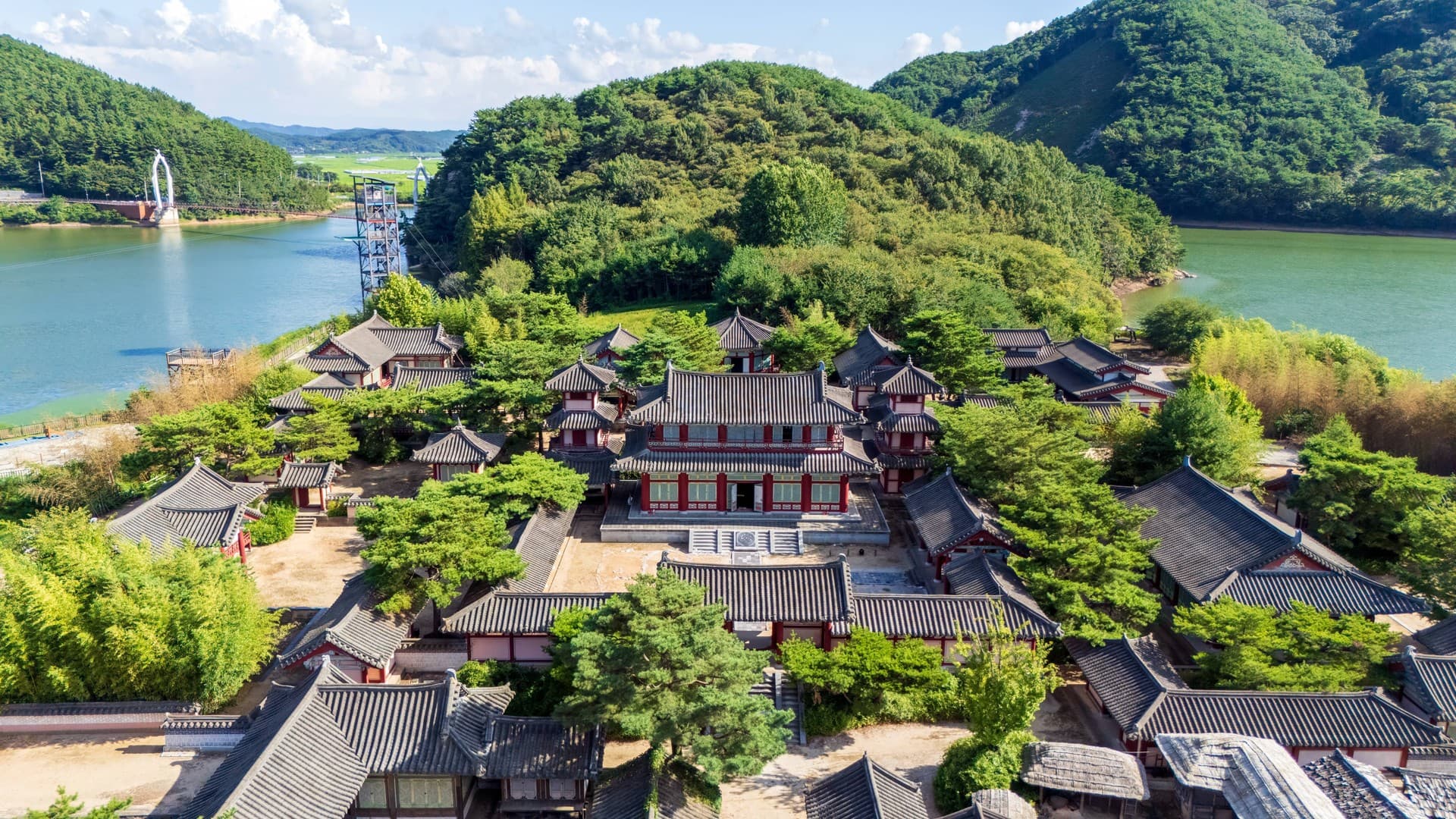부여군 서동요 테마파크 관광지 풍경