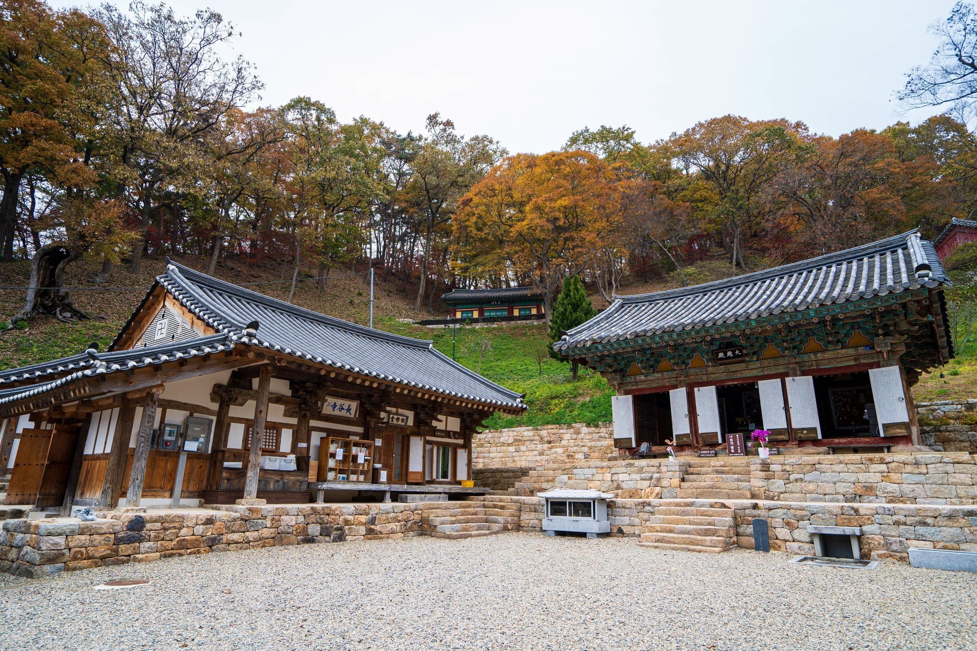 청양군 장곡사 관광지 풍경