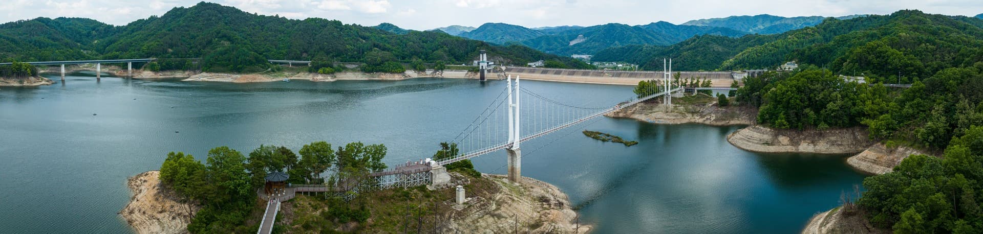 김천시 부항댐 관광지 풍경