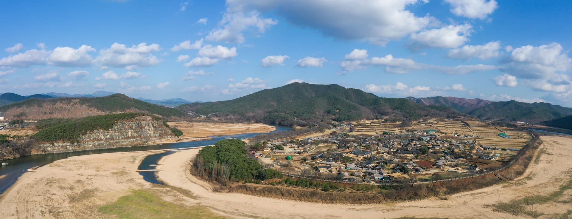 안동시 안동하회마을 관광지 풍경
