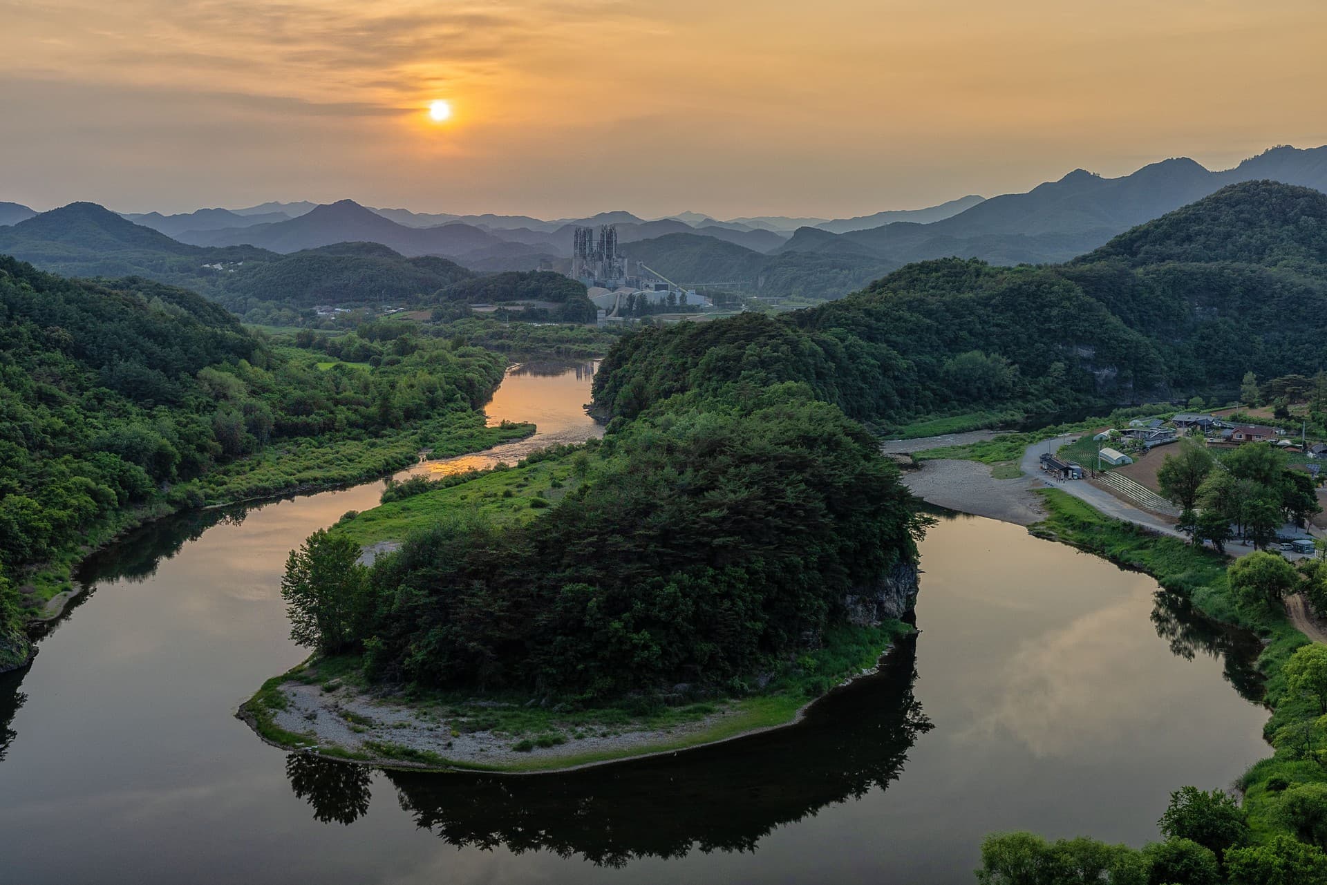 영월군 영월 한반도지형(선암마을) 관광지 풍경