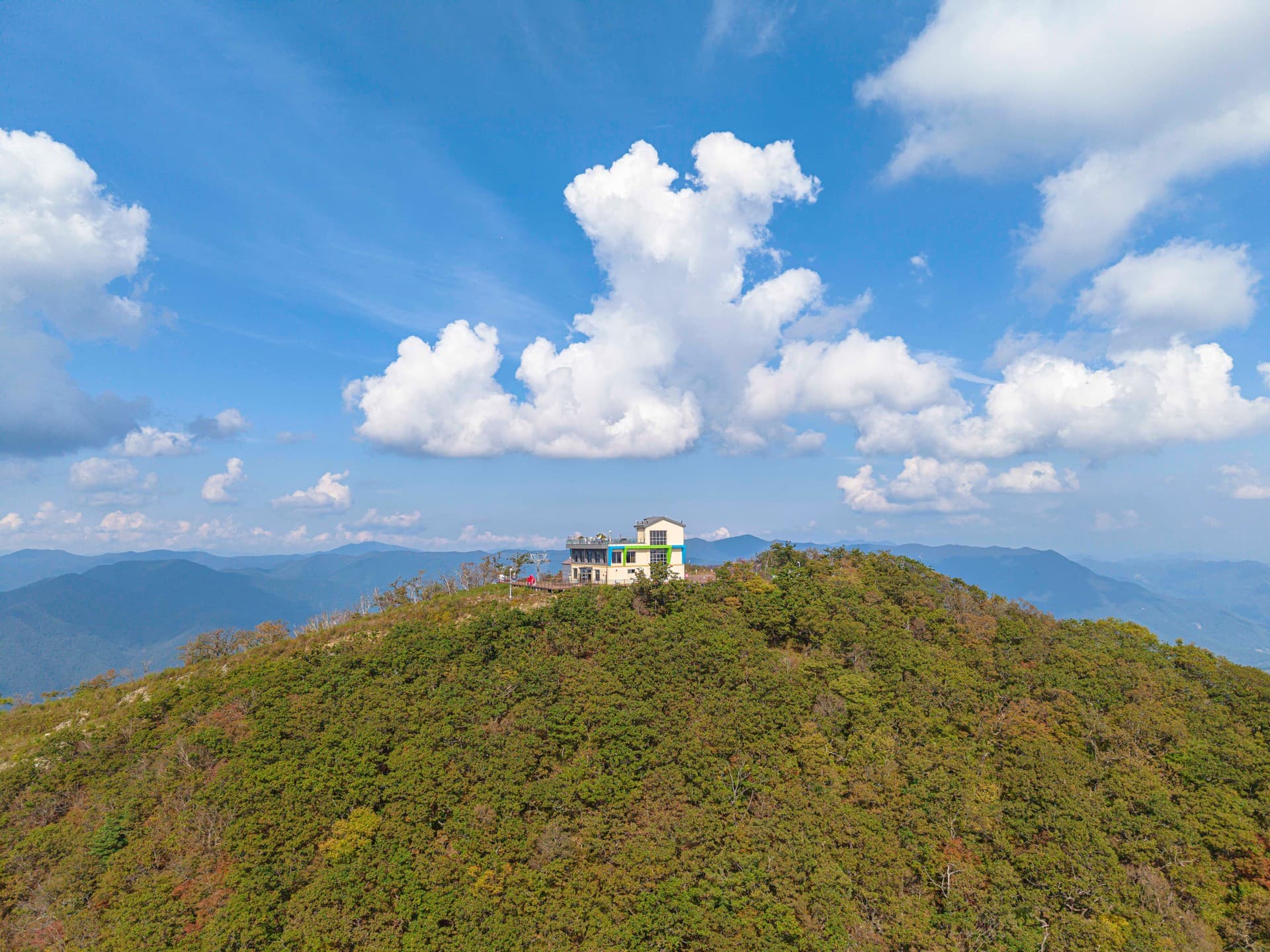 정선군 가리왕산 관광지 풍경