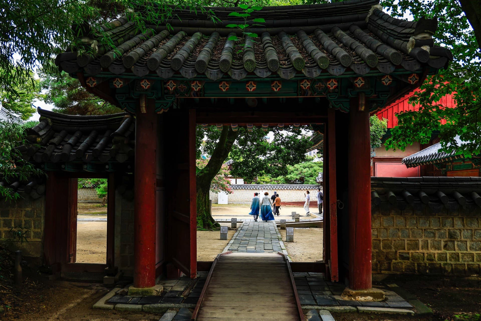 전주시 경기전 관광지 풍경