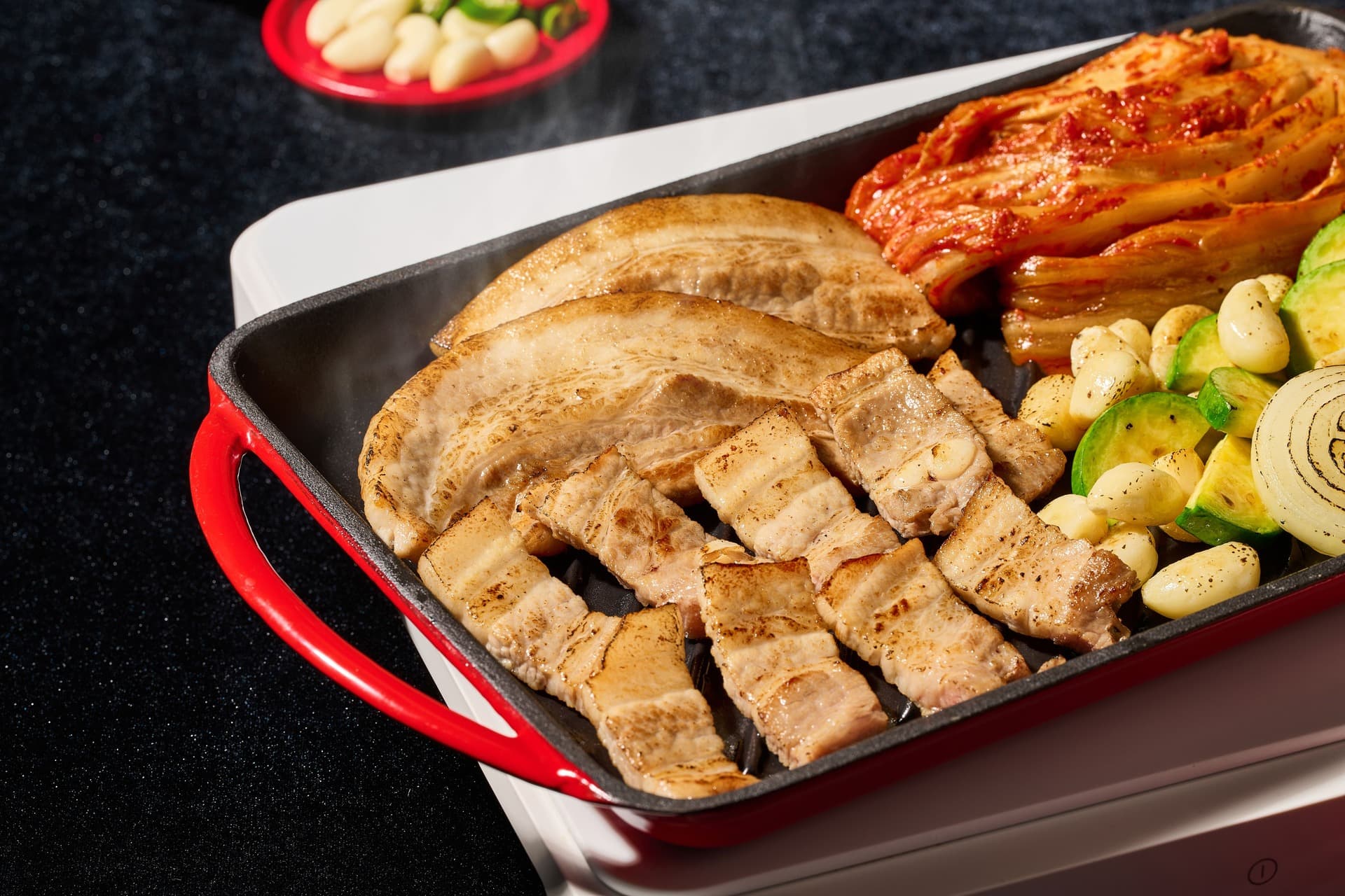 청주시 청주 삼겹살 음식 사진