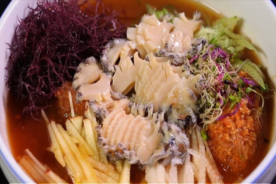 전복물회 실제 사진