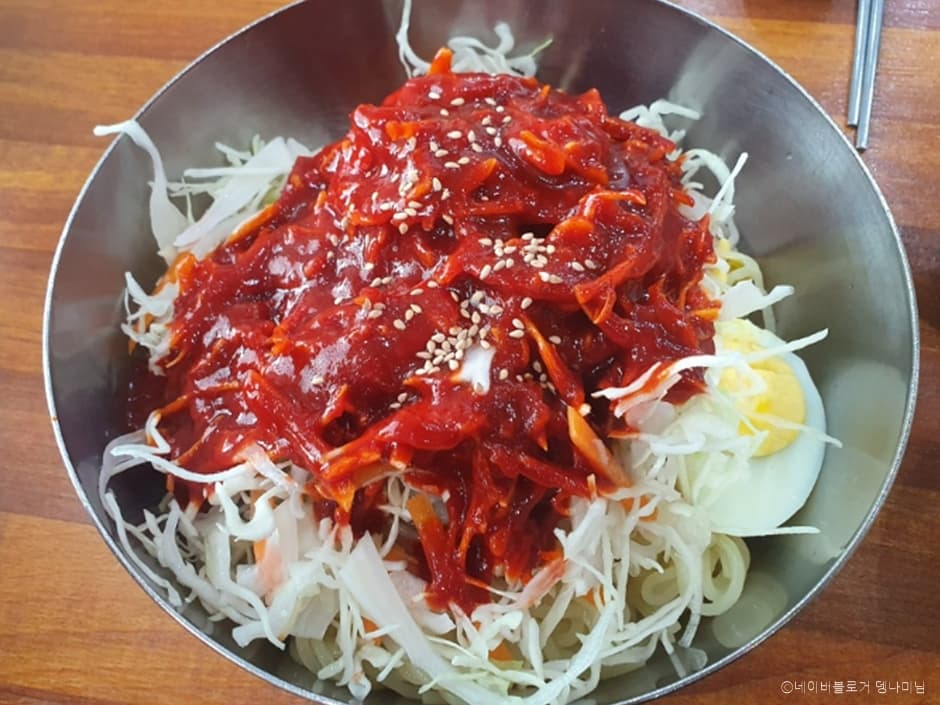 인천 쫄면 실제 사진