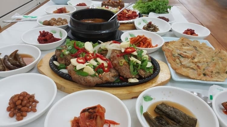 마늘떡갈비 실제 사진