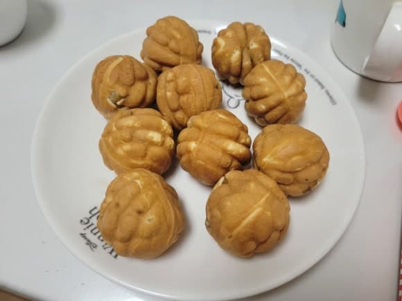 천안 호두과자 완성 음식 또는 해당 식품 제품 실제 사진