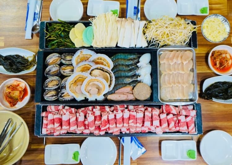 키조개 요리 실제 사진